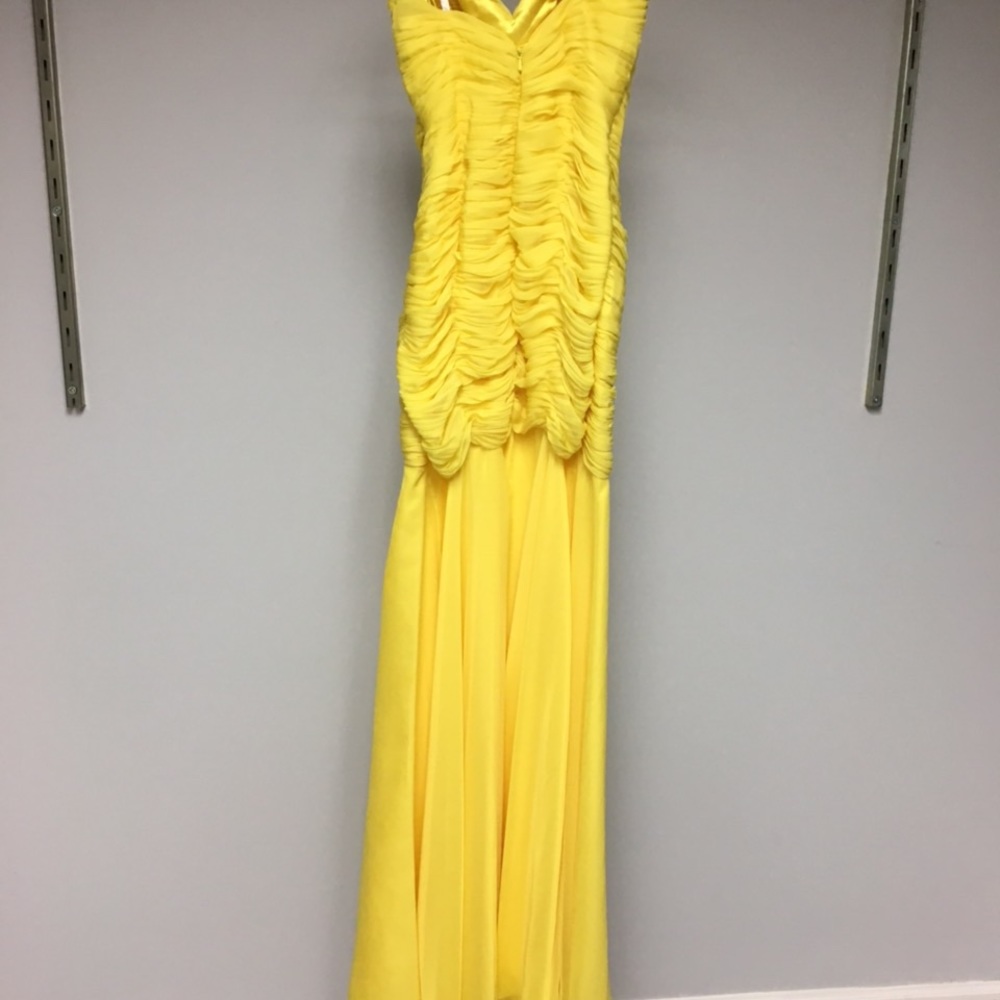 NEW! JOVANI FITTED YELLOW GOWN #71996 - Picture 7 of 8
